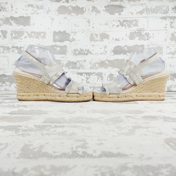 New Jack Rogers Women's Rosie Ruffle Slingback Espadrille Wedge Sandals T498 - Picture 7 of 13